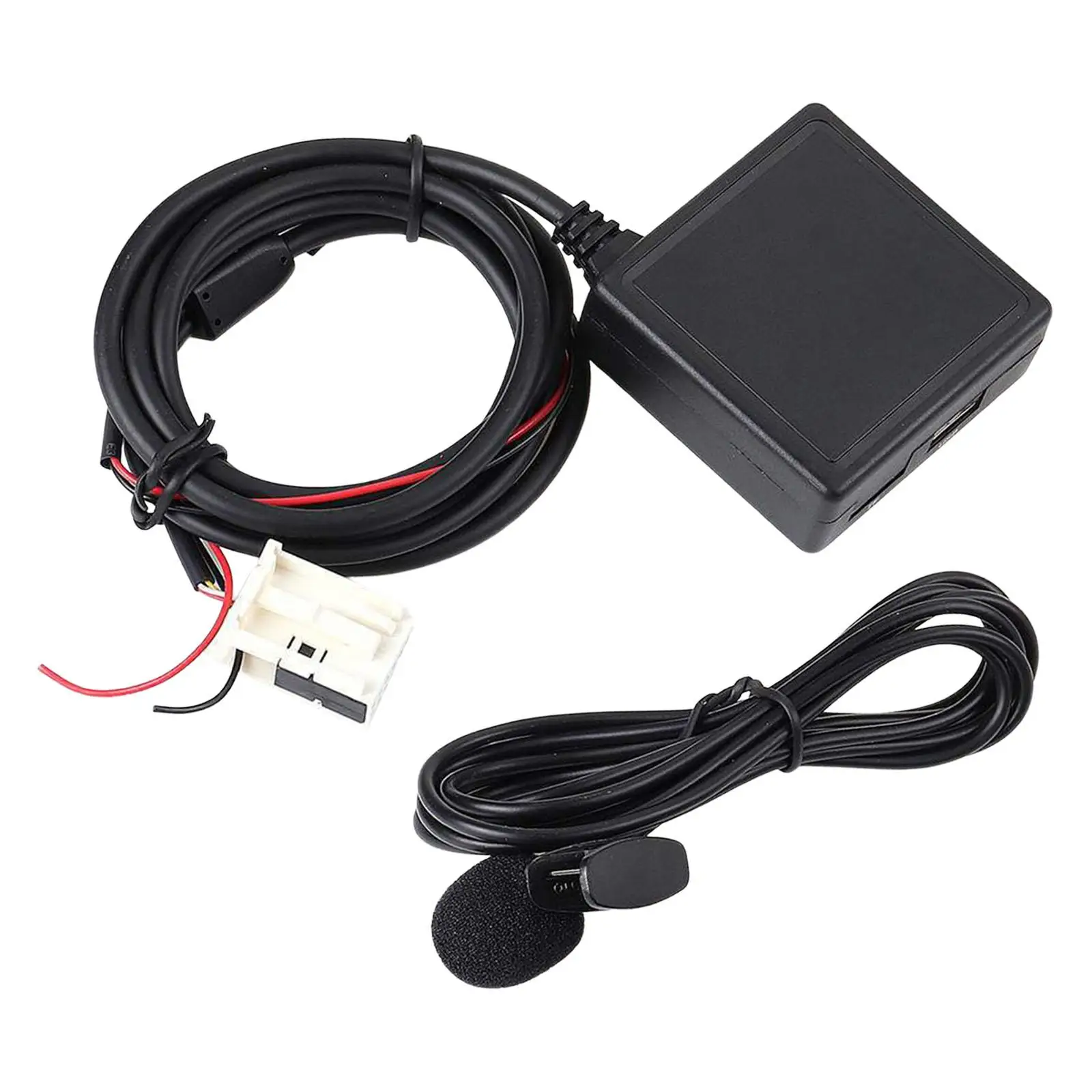 Car Audio Cable Adapter with Mic Auxiliary Input Adapters for E90 E91 E92