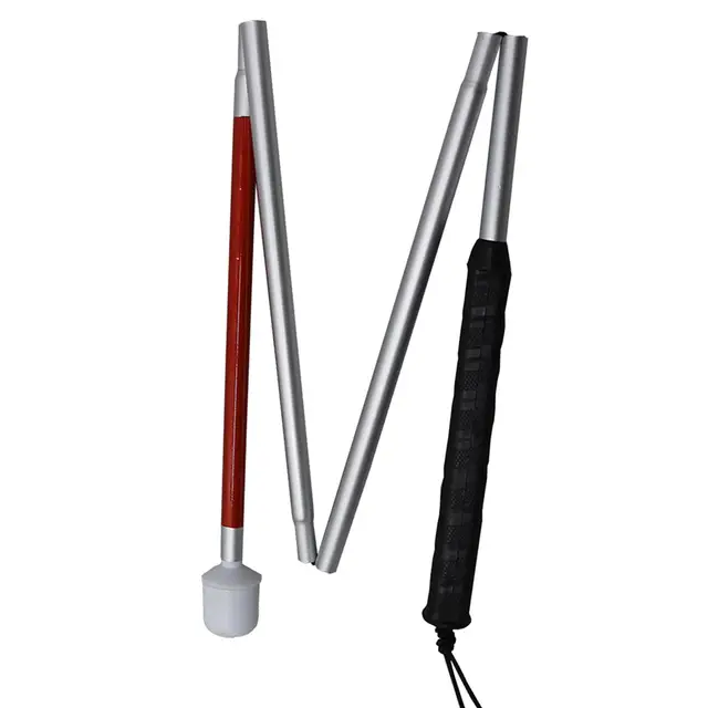 Aluminum Telescopic Blind Cane with Rolling Tip 30cm-150cm (12