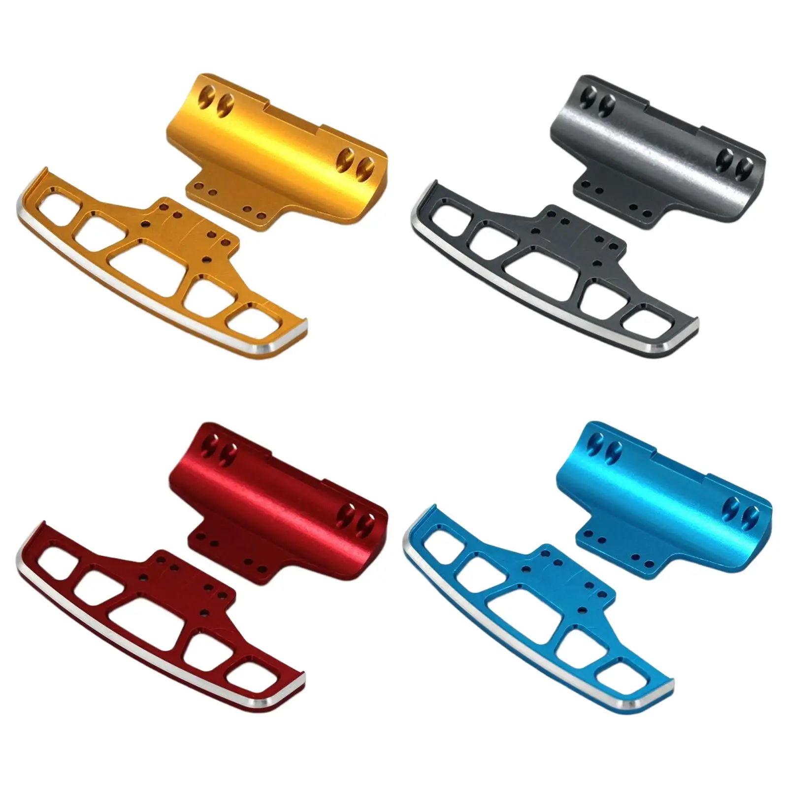 Aluminum Alloy Front and Rear Bumpers Spare Parts for Wltoys 284131 DIY