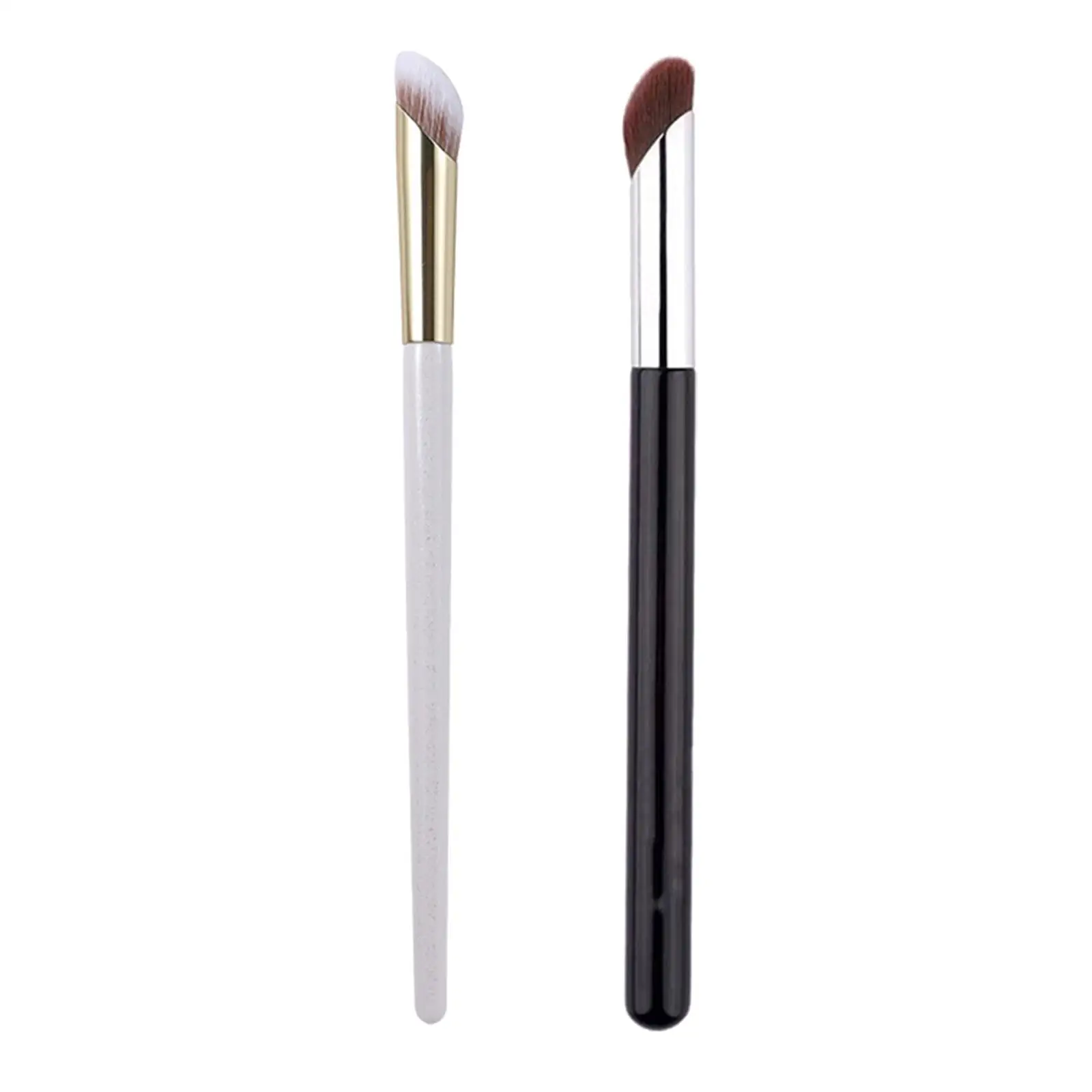Concealer Makeup Brush Mini Angled Flat Top Small Makeup Brushe Dark