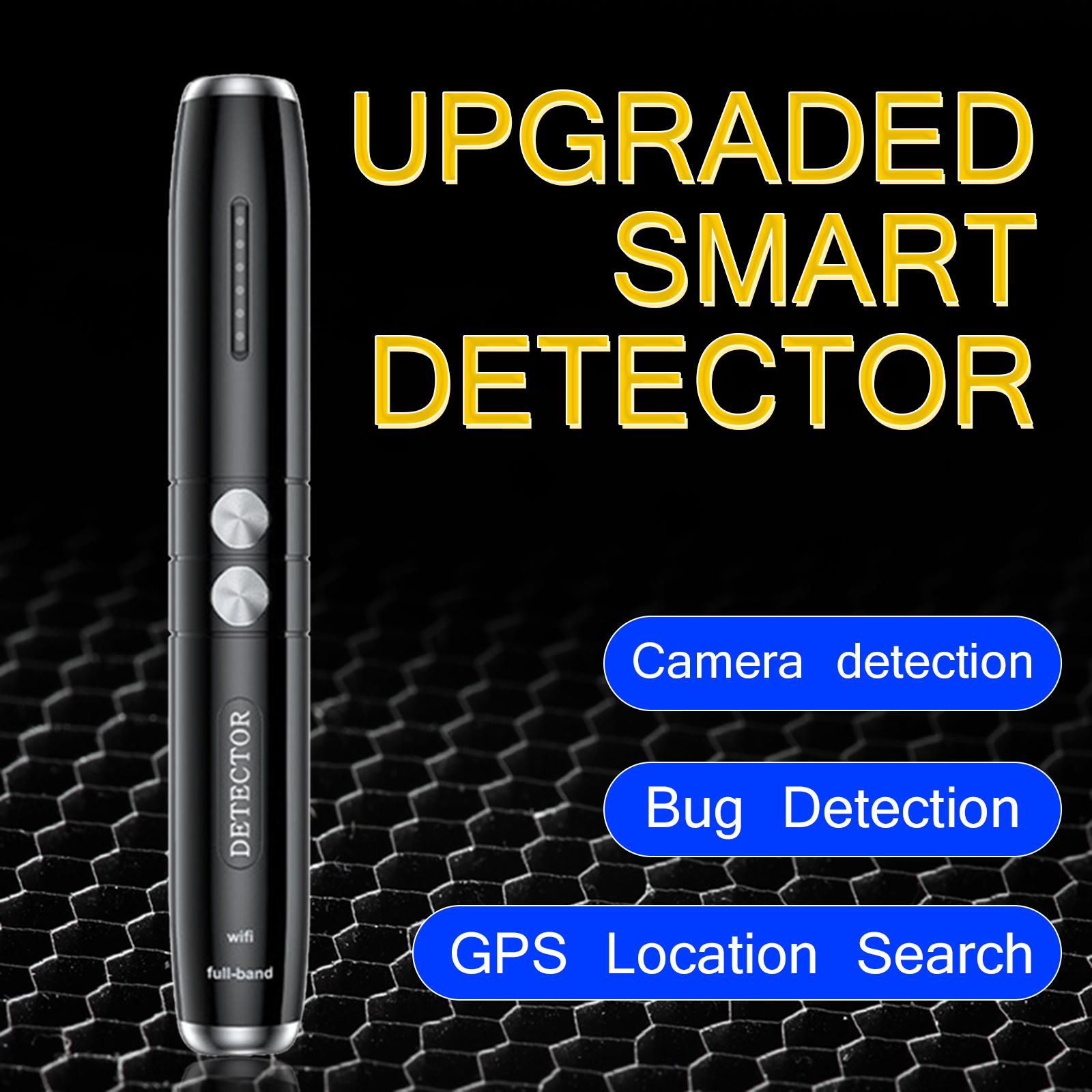Signal Detector Portable Privacy Protector GPS Bug Finder Camera Detector Pen Tracker Scanner for Camera Home Travel Bathrooms
