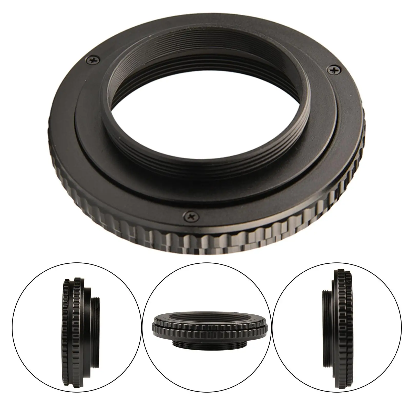 Macro Extension Tube Adapter Ring M39 x 1mm Male to M42 x 1mm Female Adjustable Focusing Screw Mount for Digital Slr Cameras