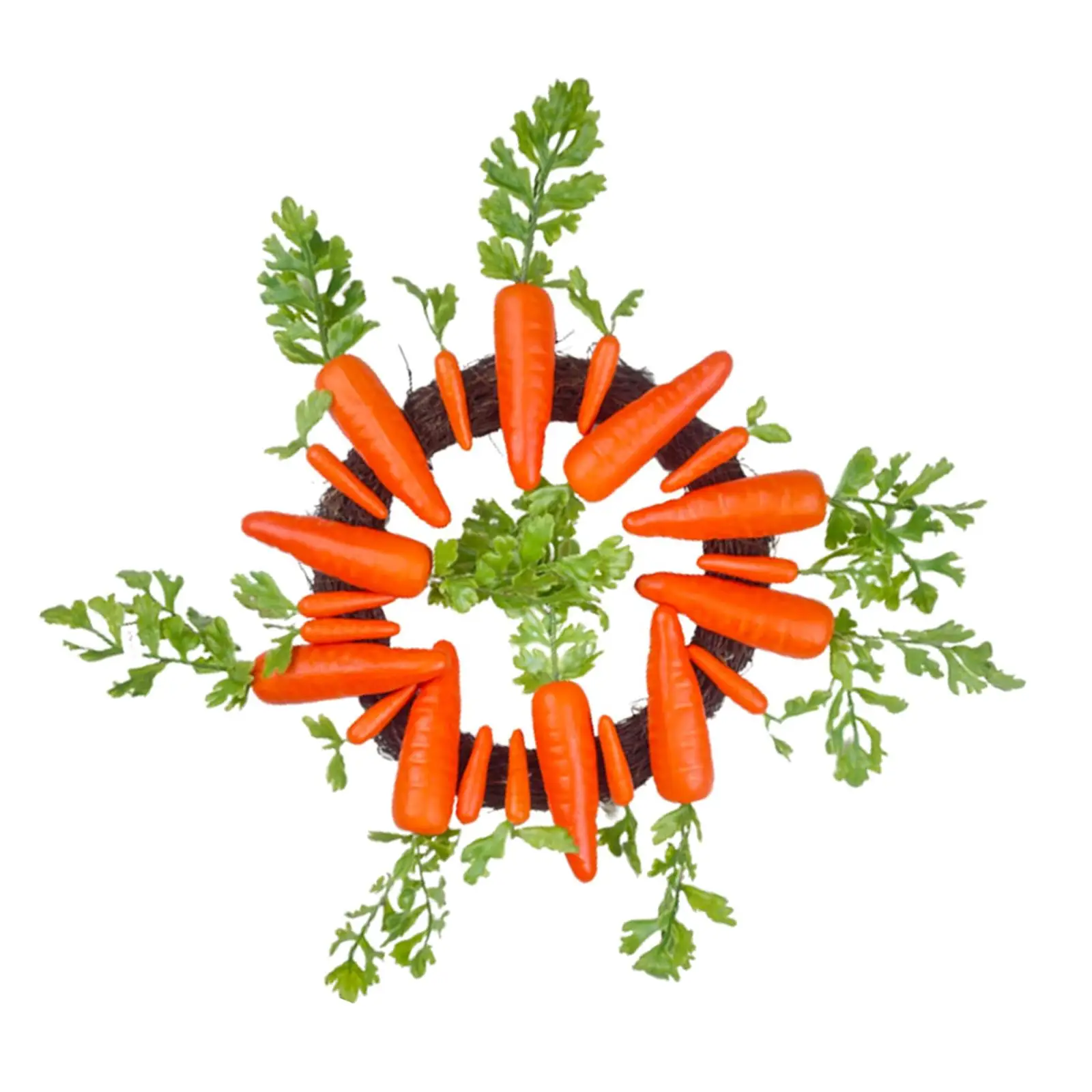 Vibrant 45cm Easter Carrot Wreath Artificial Window 18