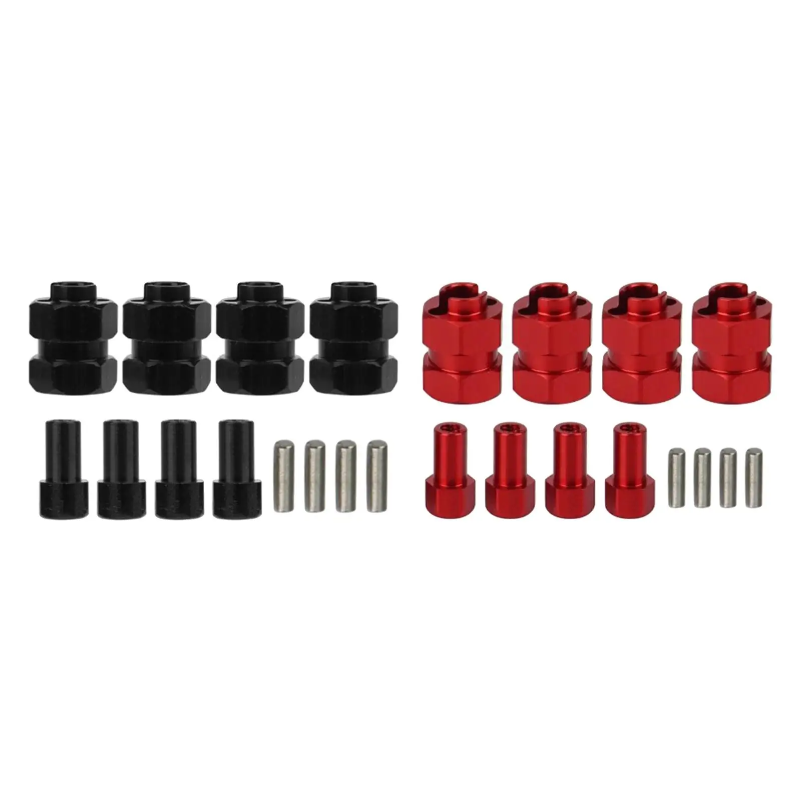 4x Brass Extended Hex Wheel Hubs Combiner Replacements for Axial Scx0081 DIY