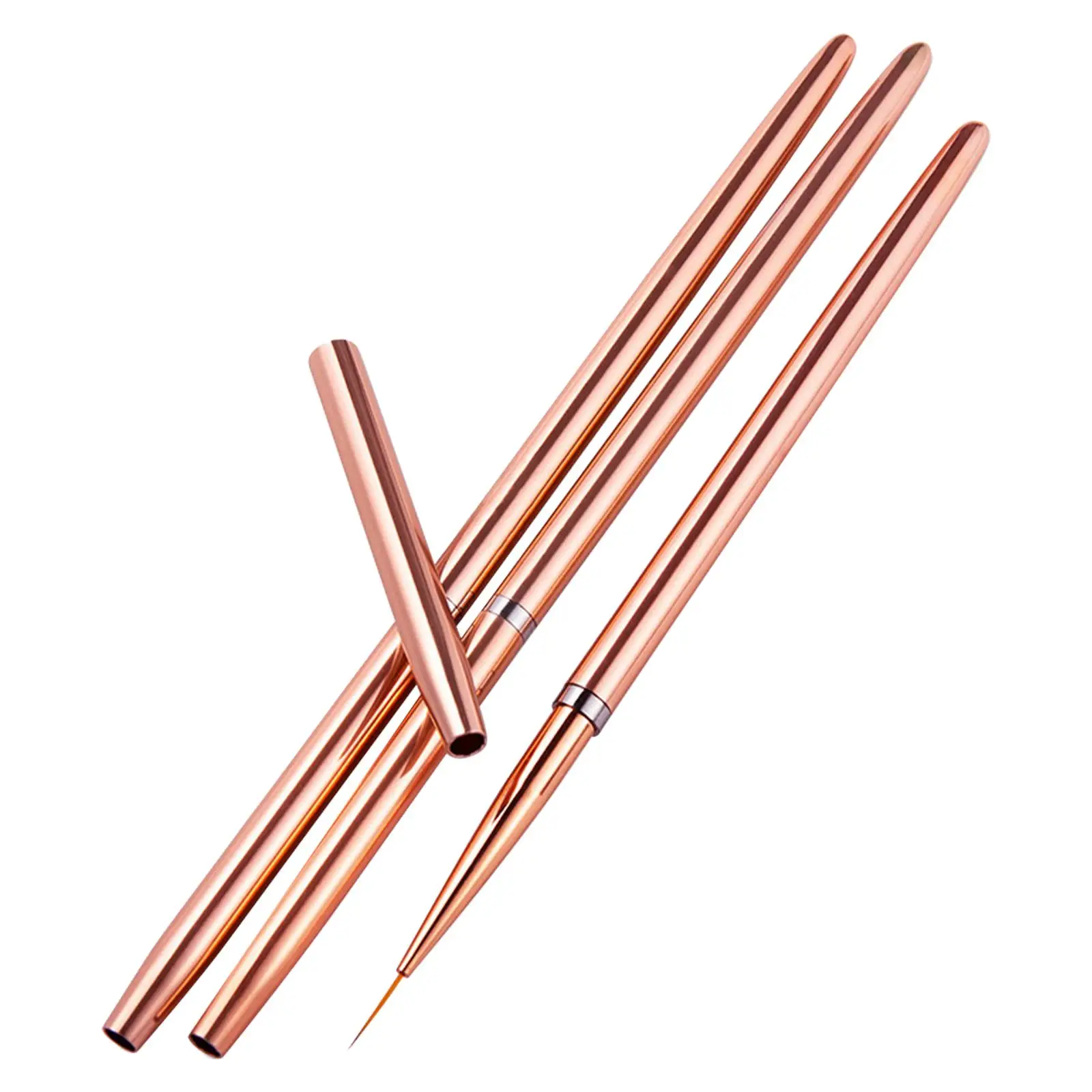 3 Pieces Nail Art Liner Brushes UV Gel Painting 7/9/11mm Nail Art Design Pen Set