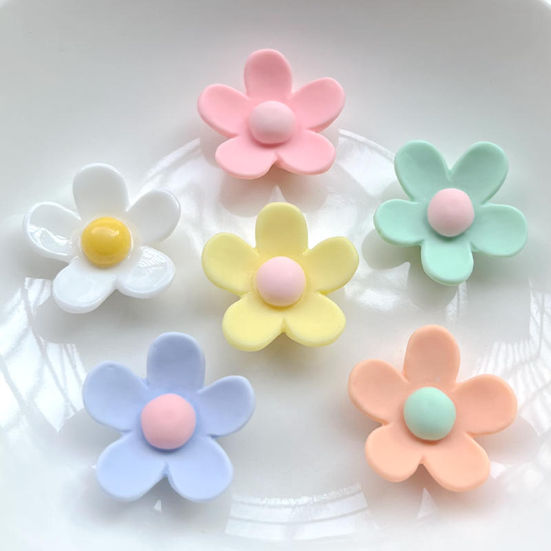 Description Picture 3 of item20Pcs 22mm Flowers Flatback Resin Cabochons Scrapbook Craft DIY Embellishments Decor Headwear Accessories