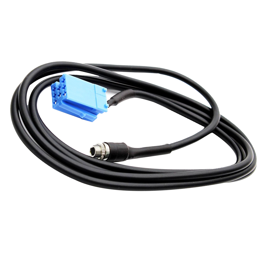 Car AUX Adapter for Audio Cable 3.5mm Mini ISO 8 Pin for Audio Cable Adapter for Blaupunkt for VW for Audi Honda Nissan Etc Car