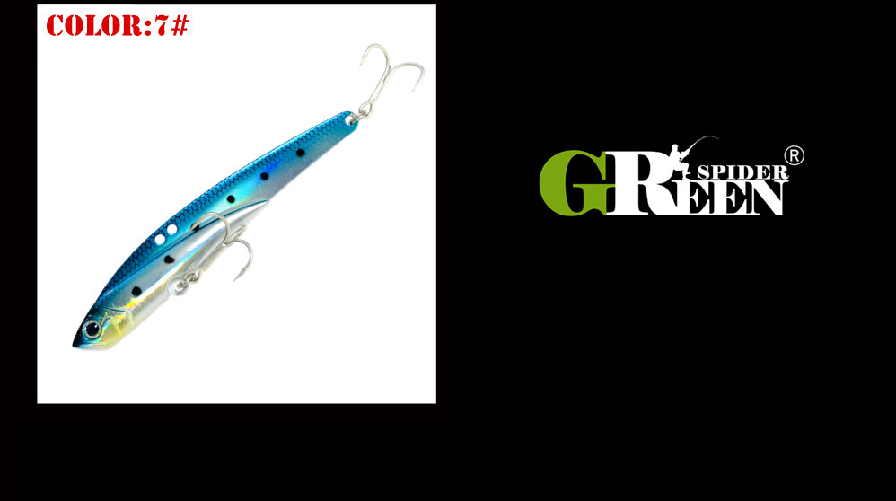 110mm 44g Sinking VIB Angeln Köder Forelle Bass Köder Salzwasser Swimbait Metall Jig Wobbler Angeln Pesca Metall Vib locken – Detail 8