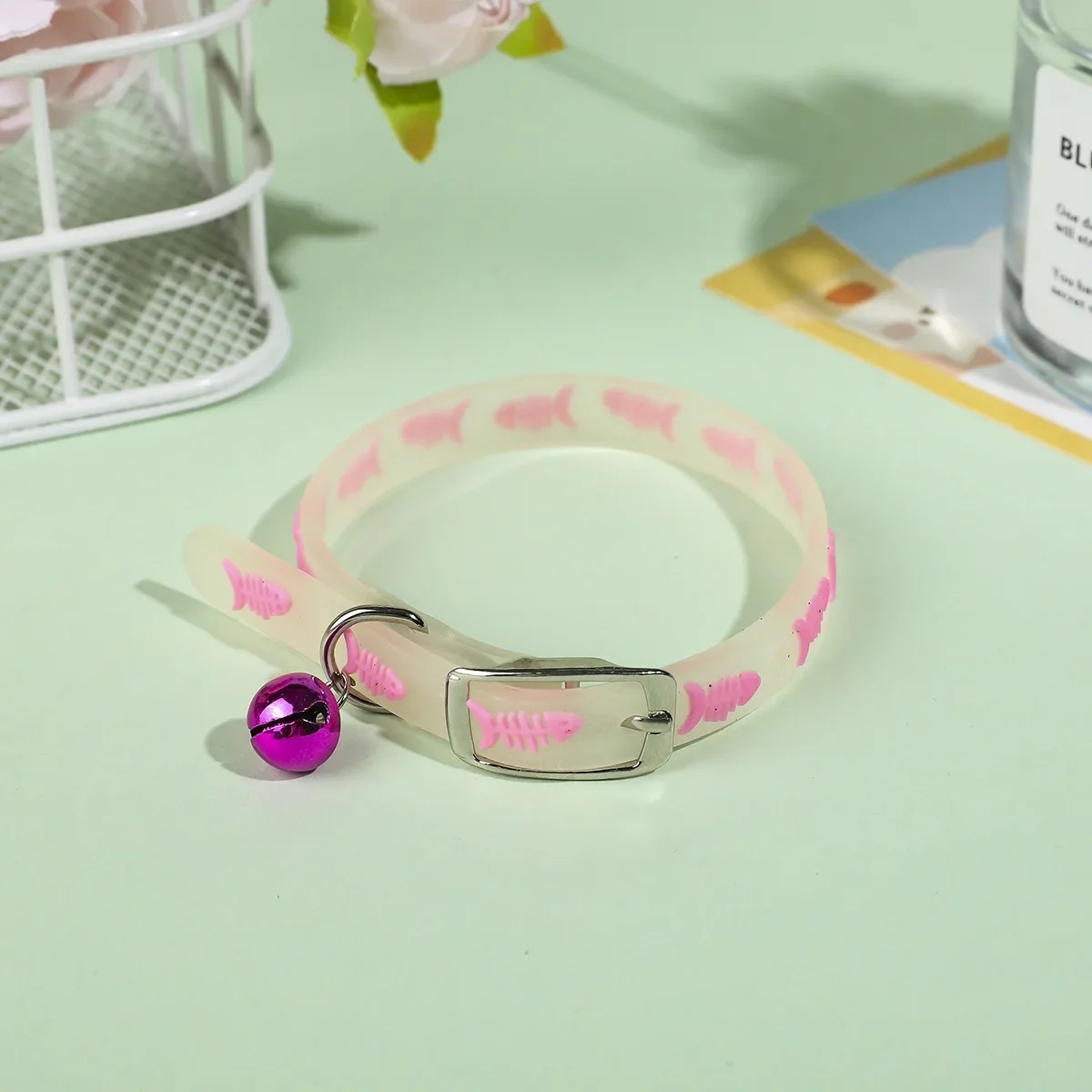 Title 6, Collier lumineux en Silicone pour chat, petit c...