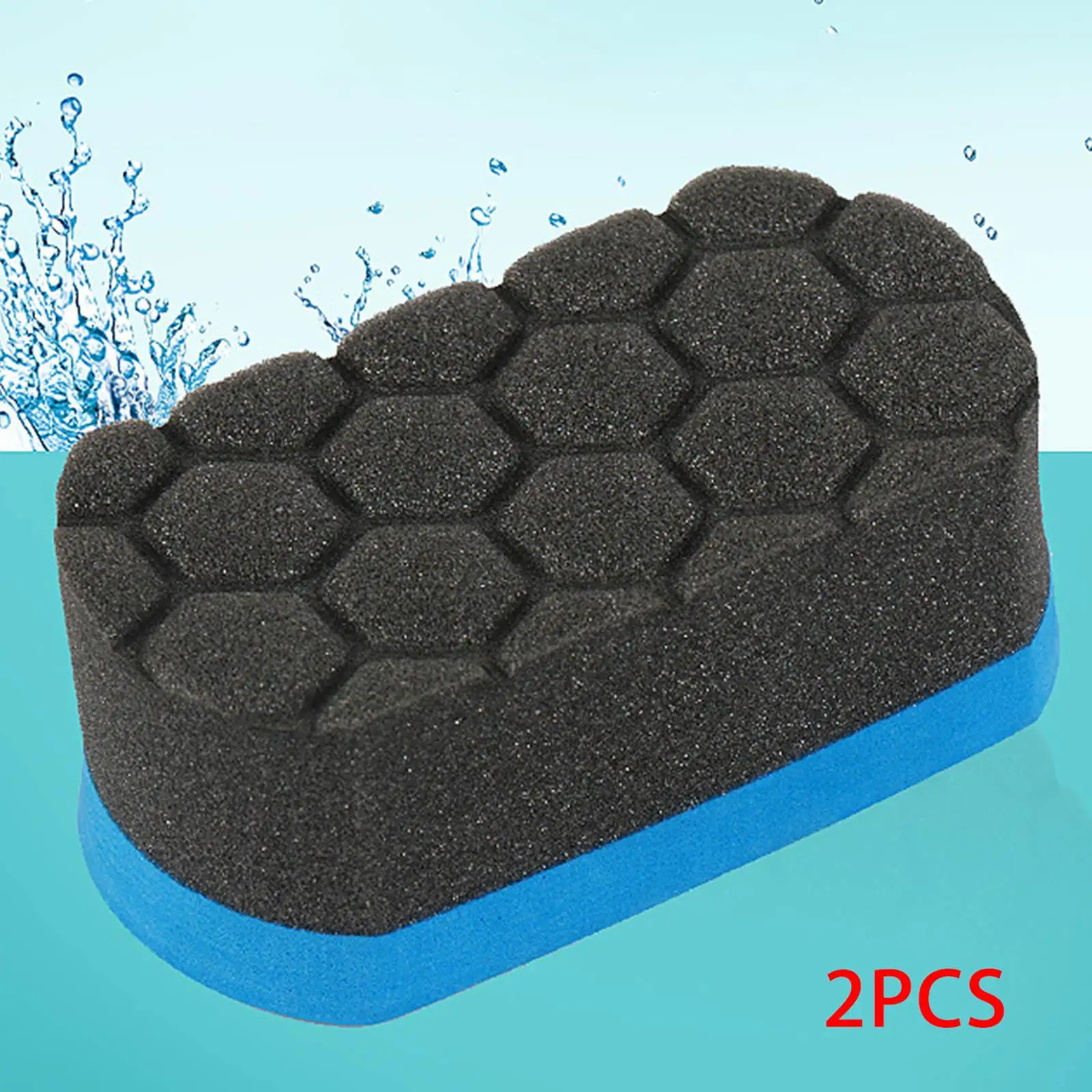 2x Car Wash Sponge Polishing Pad Kitchen Polishing  ing Cleaning Sponge