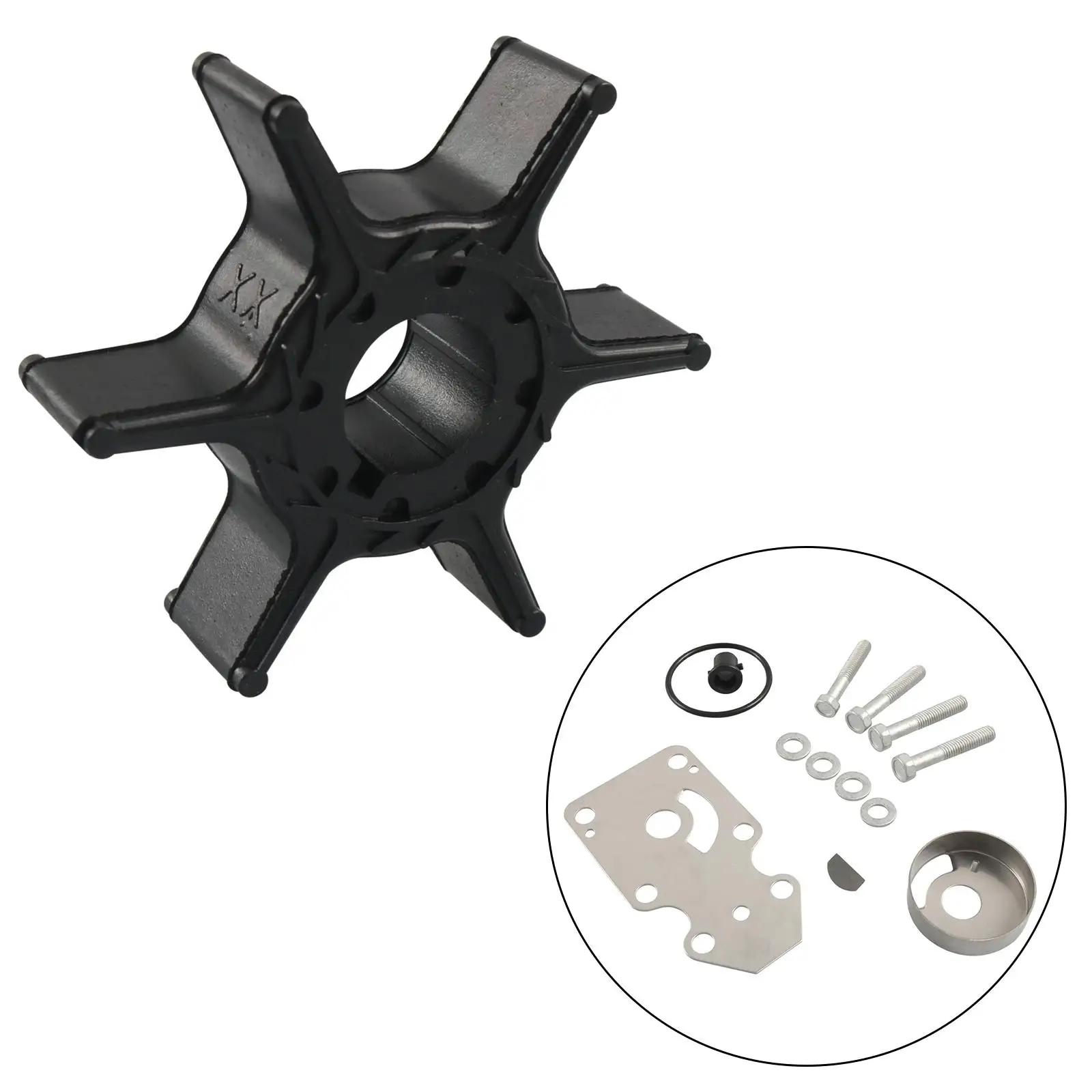 Water Pump Impeller Repair Kit 63v-w0078-01-00 18-3412 with Housing for Yamaha