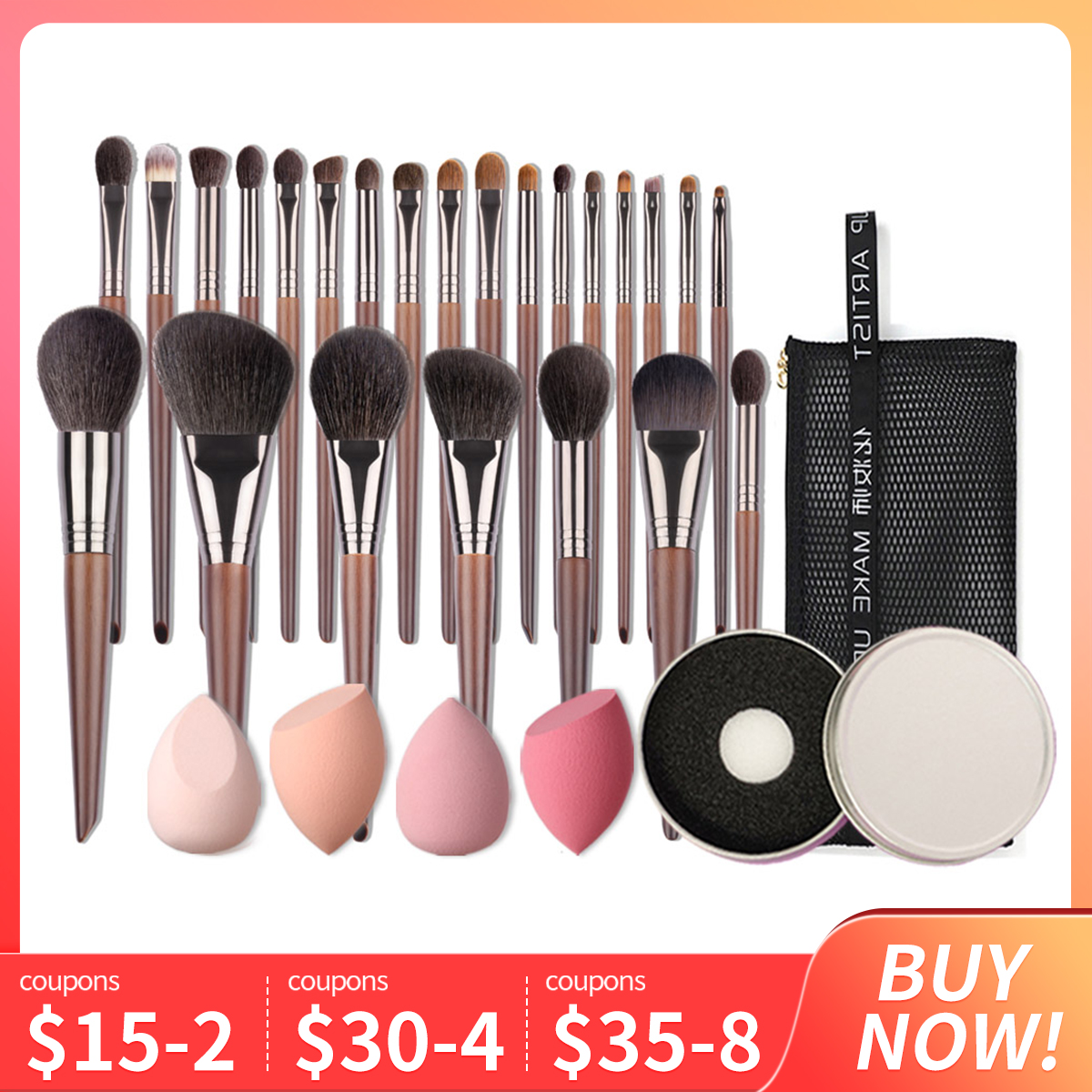 Best of OVW Natural Makeup Brushes Set Eyeshadow Make Up Brush Goat Hair Kit For Makeup Nabor Kistey Blending Pinceaux Maquillage Reviews & Tips