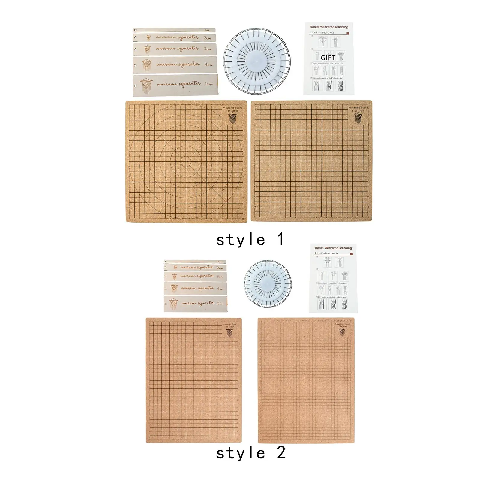 Portable Macrame Board Braiding Plate Practical Ruler DIY Reusable Handmade Weaving Supplies