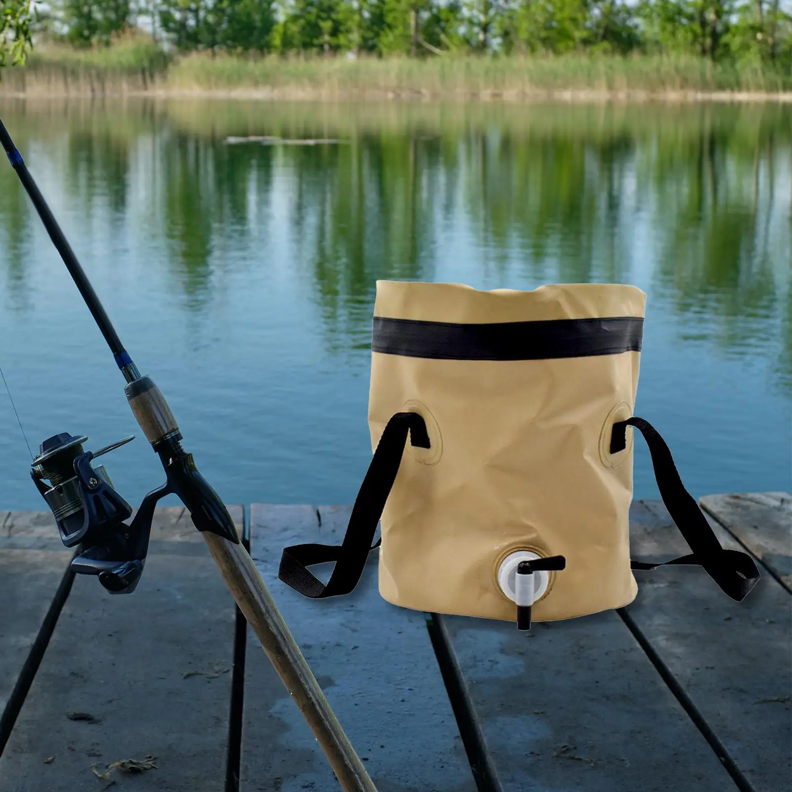 Collapsible Bucket Fishing Bucket Water Container Wash Basin
