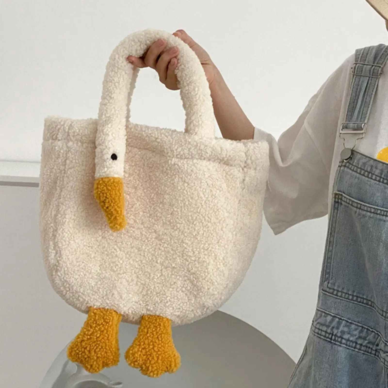 Cute Animal Plush Bag 3D Cartoon Crossbody Bag Reisen im Freien Purse Handbag Zipper Storage Bag