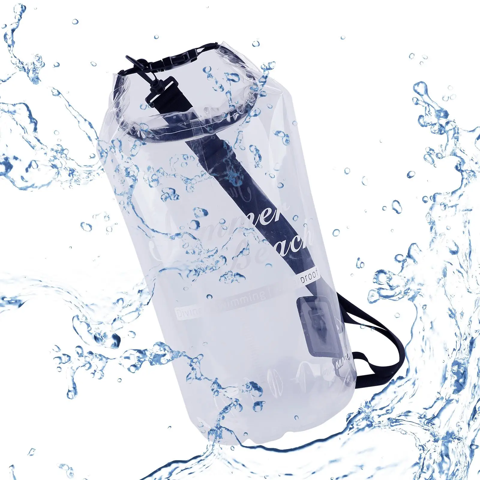 Floating Waterproof Bag Portable Backpack Airtight Roll up Top for Boating
