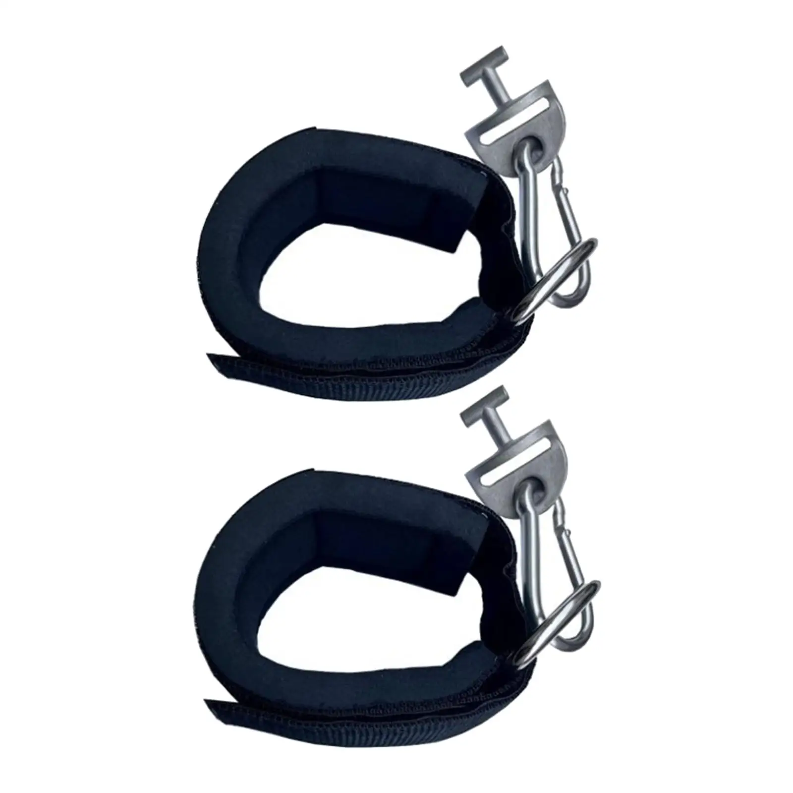Ankle Straps with Snap Hooks Adjustable Tonal Attachment Ankle Cuff for Leg