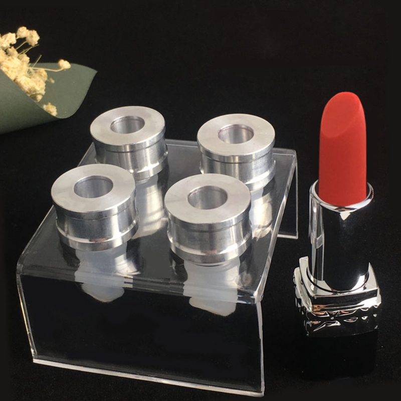 9 PCS Silicone Lipstick Mold with Metal Ring and Stand Set Simple DIY Making Cosmetic Mold Crafts Tool Easy to Use
