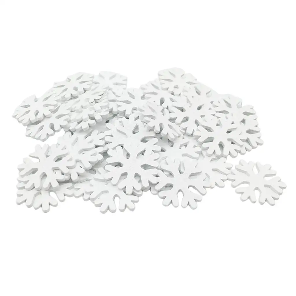 100 Pieces Snowflake Snowflake Decoration Window Decoration 30x30x3mm