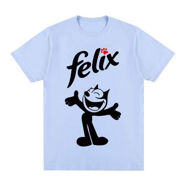 Cat Felix Vintage T shirt Animals Pets Cartoons Tv Shows Cotton Men T Shirt New Tee Tshirt Womens Tops AliExpress