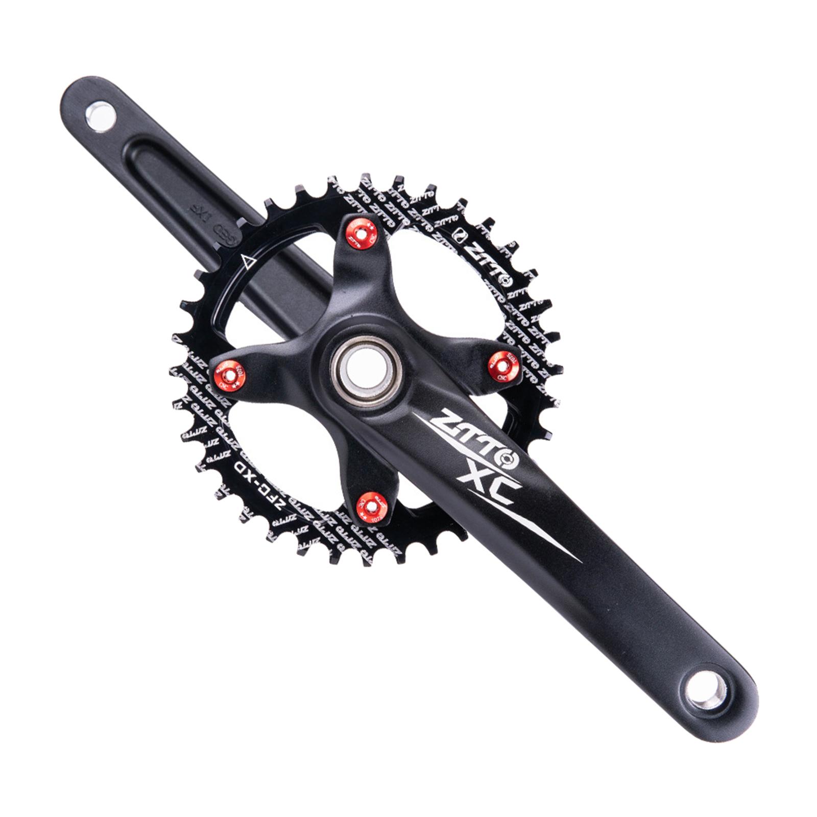 Bike Crank Arm Set Crankset 170mm 104 BCD Bottom Bracket Kit MTB Road Bicyle