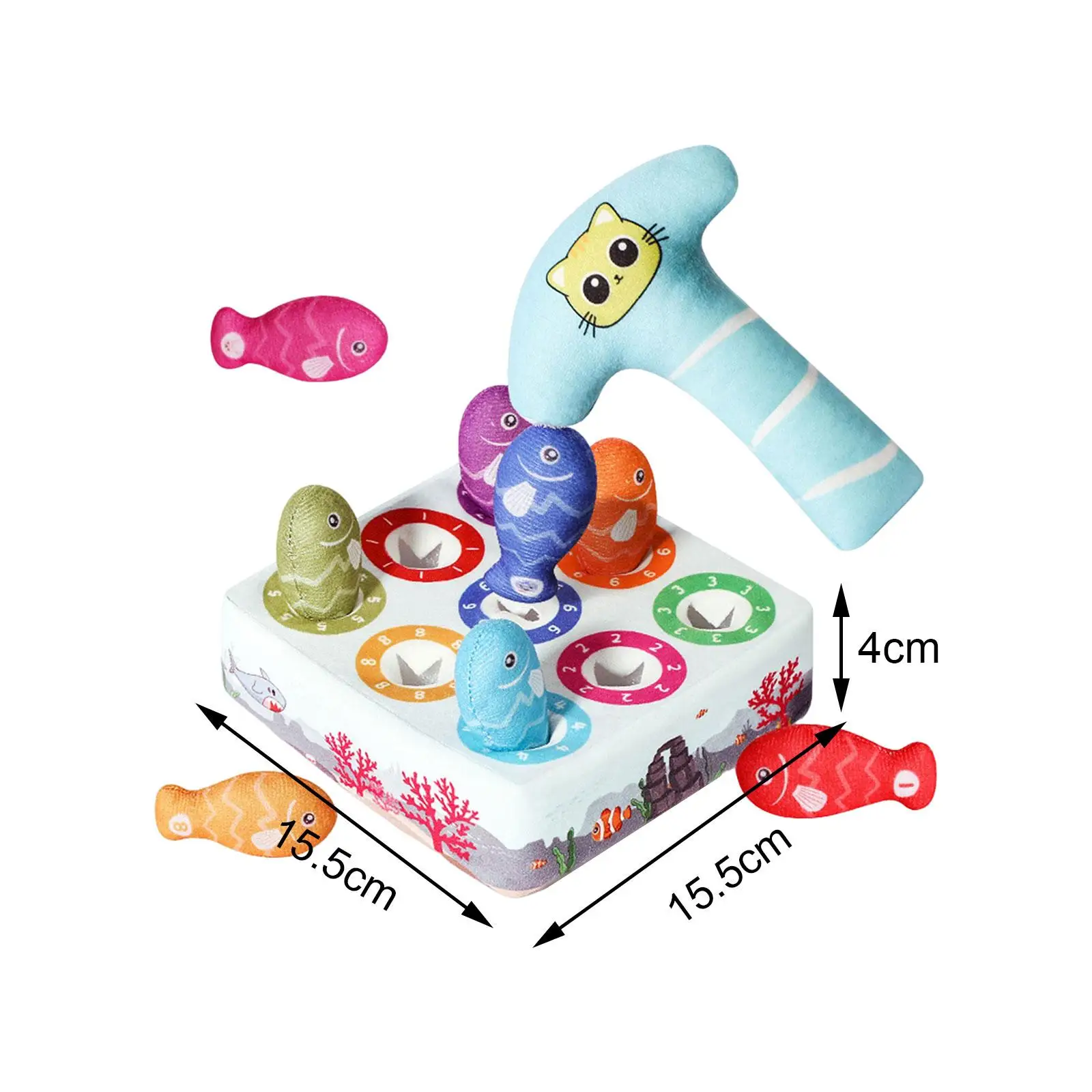 Montessori Baby Pull Out Game Educational Pull Out Game Plush Number Puzzle Matching Fishing Game for Role Play Activity Indoor