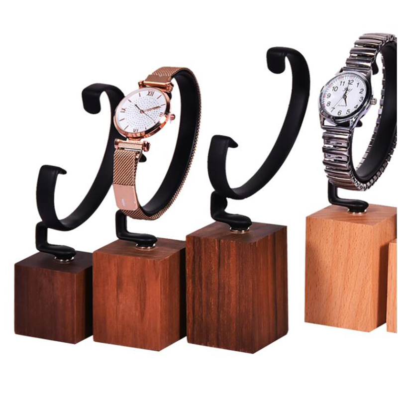 High-end Wooden watch display stand watch holder organizer for jewelry jewelery jewellery display case bracelet props showcase