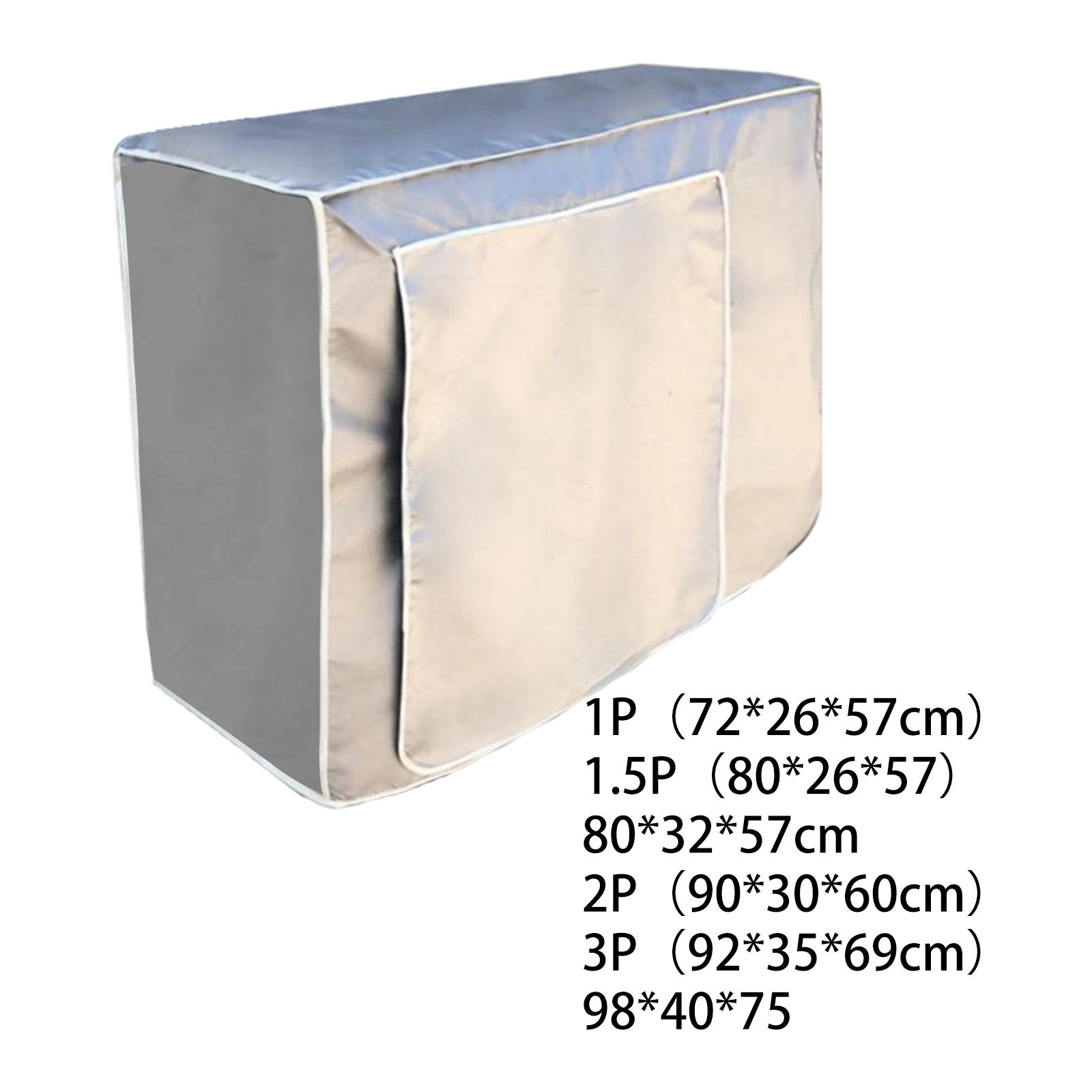 Air Conditioner Cover for Outside Units Sunproof Anti Dust Waterproof Cover Silver Coated Heat Dissipation Split System