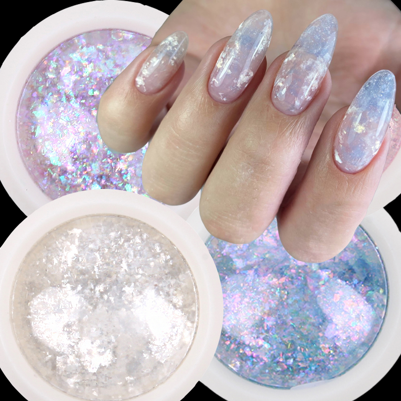 Best of Nail Powder Sequins Holographic Glitter Color Nail Acrylic Powder Chrome Powder Mermaid Aurora Sequins Mirror Nail Decorations Reviews & Tips