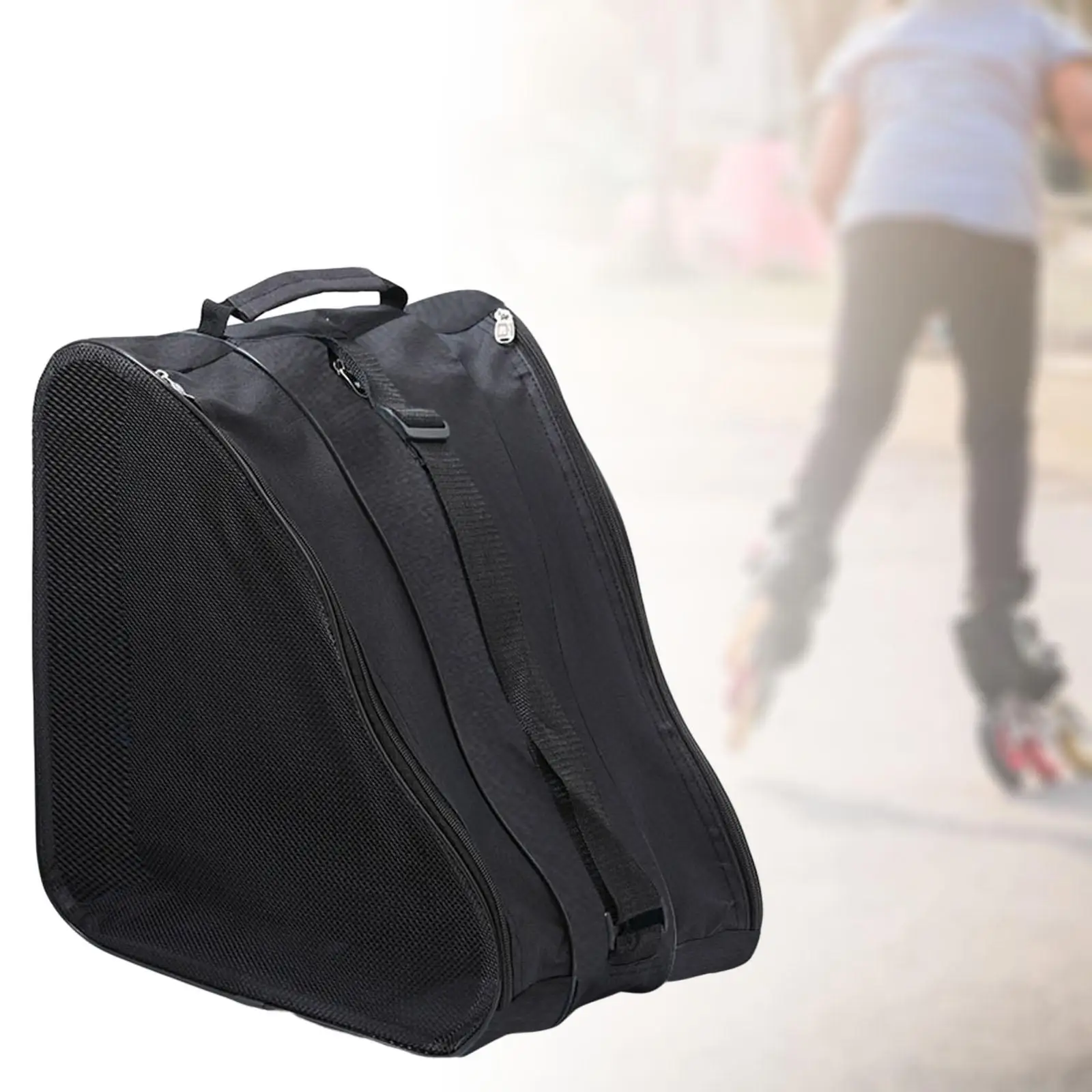 Triangle Skating Bag Shoulder Strap Adjustable Backpack Ice Skating Holder Accessories Oxford Cloth carry for Men Adult Kid