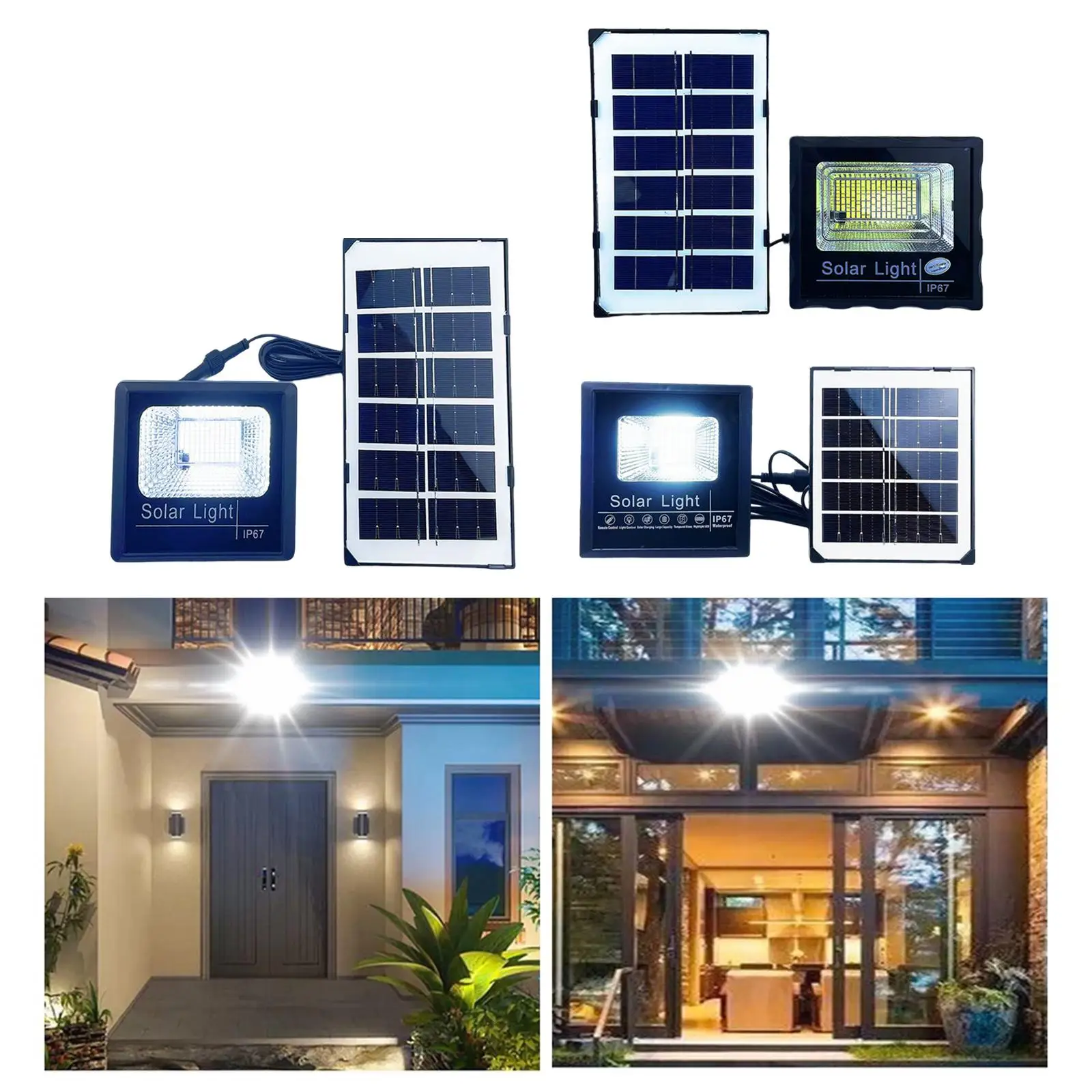 Solar Light IP67 Waterproof LED with Remote Control for Garage