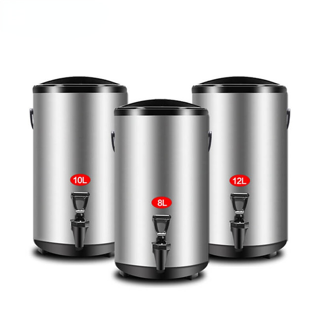 8L/ 10L/ 12L Insulated Stainless Steel White Beverage With Electronic  Screen For Tea Coffee And Milk Cold & Hot Drink Dispenser - AliExpress