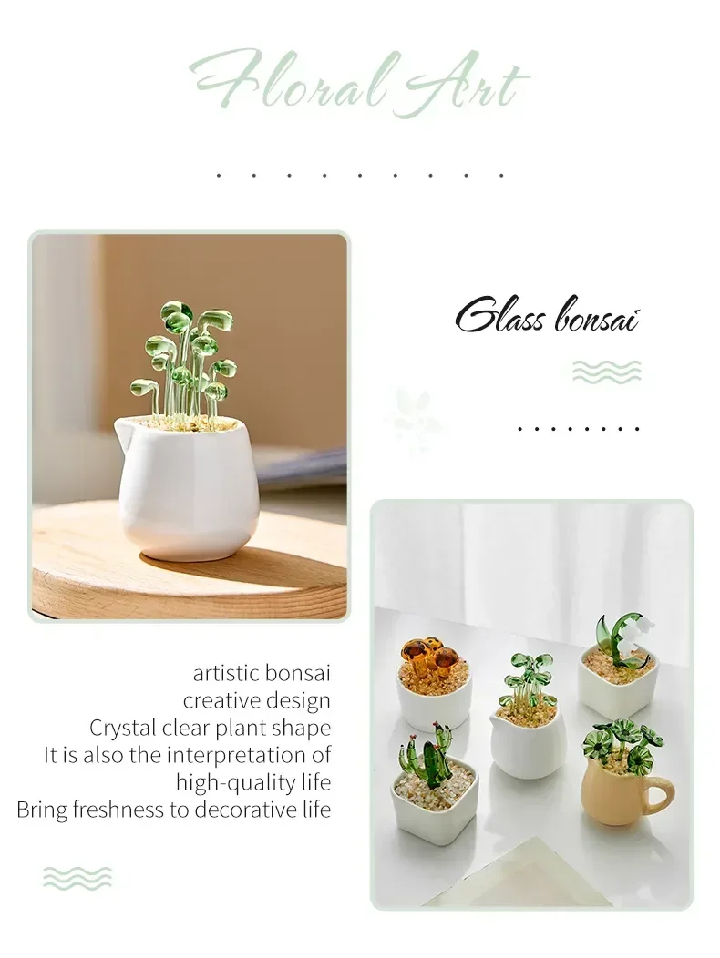 Minimalism Creative Glass Flower Pot Sunflower Vase