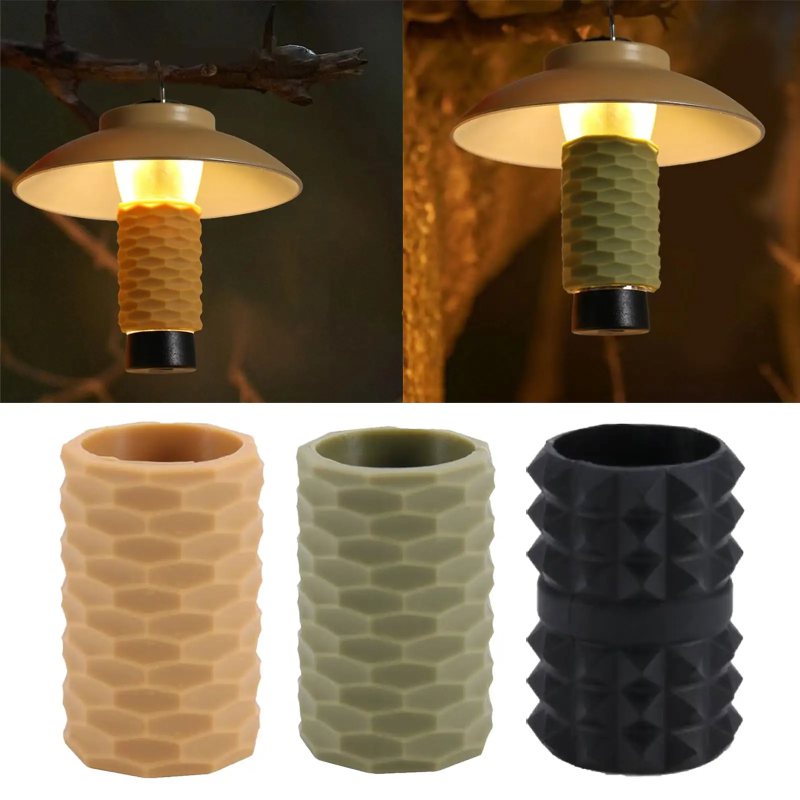 Lamp Sleeve Cover Camping Lights Cover Flashlight Sleeves Accessories LED Lights Lighthouse Lantern Lampshade for Backpacking