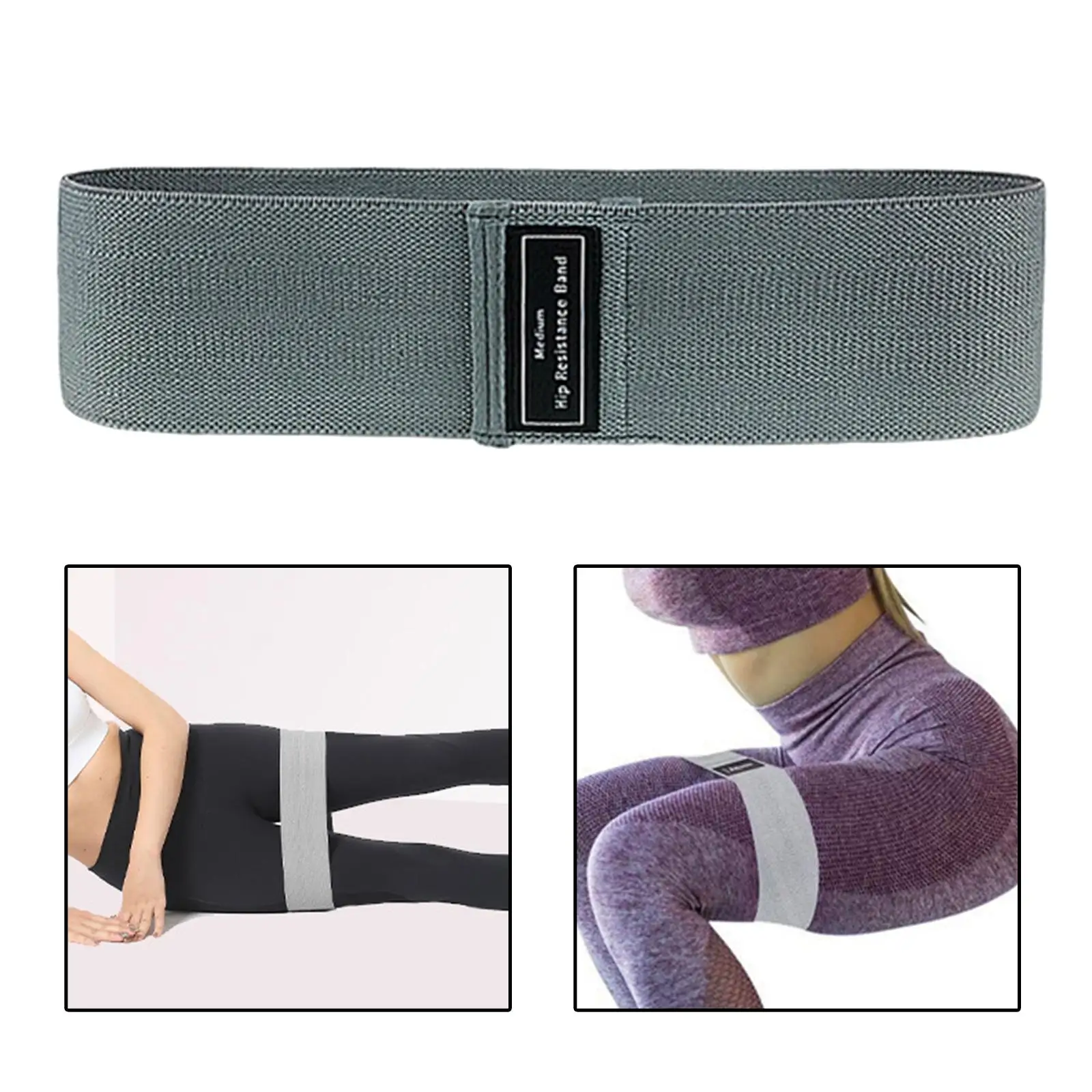 Portable Resistance Band, Exercise Home and Gym Work out Stretching Strap Elastic Belt for , Leg, Booty, Glutes Training