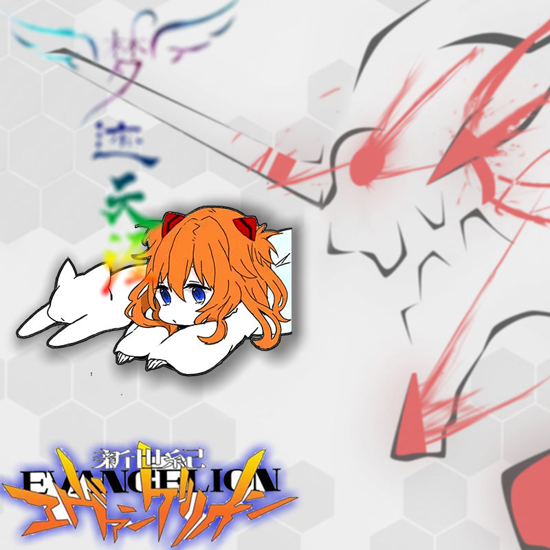 Neon Genesis Evangelion Ayanami Rei Asuka männliche und weibliche Studenten im Waldstil, hoch aussehende, vielseitige, exquisite Brosche – Detail 7