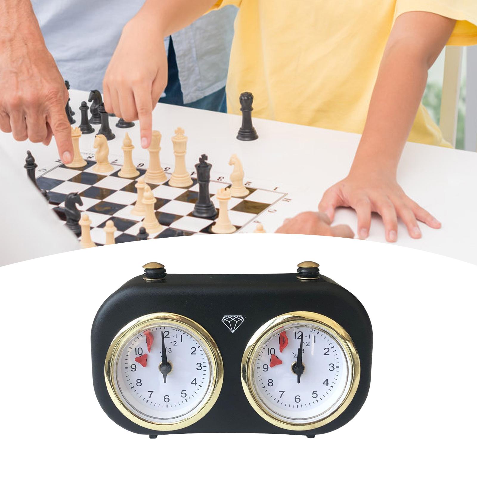 Chess Clock Compact International Chess Timer Clock Mechanical Count up Down Tournament Clock for Player Game Competition