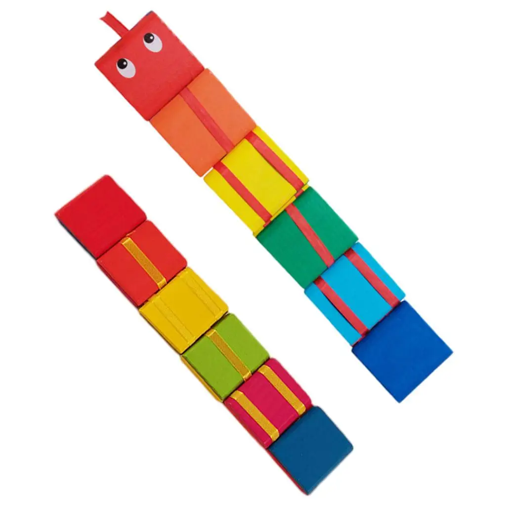 Colorful Flap Wooden Ladder Classic Montessori Creative Puzzle for Children
