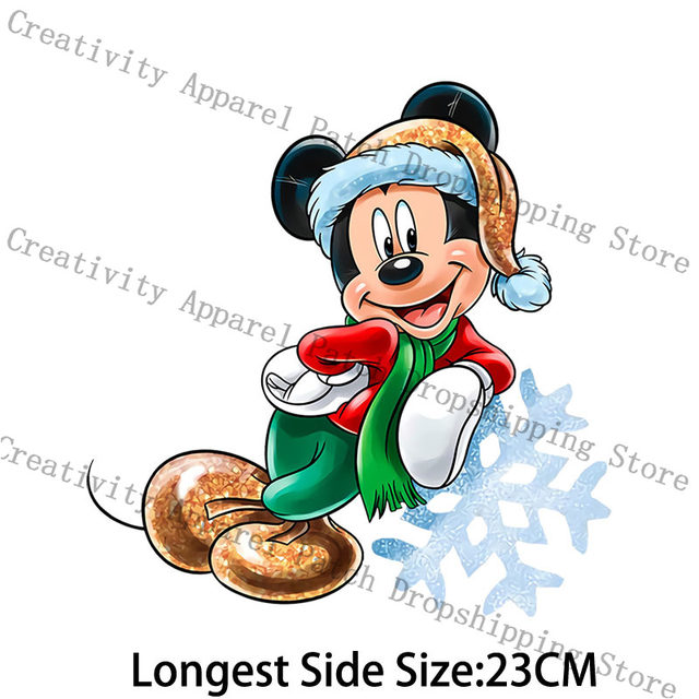 Mickey Minnie Mouse Donald Duck DIY Heat Transfer Patches for Clothing Iron  on Transfer Patch on