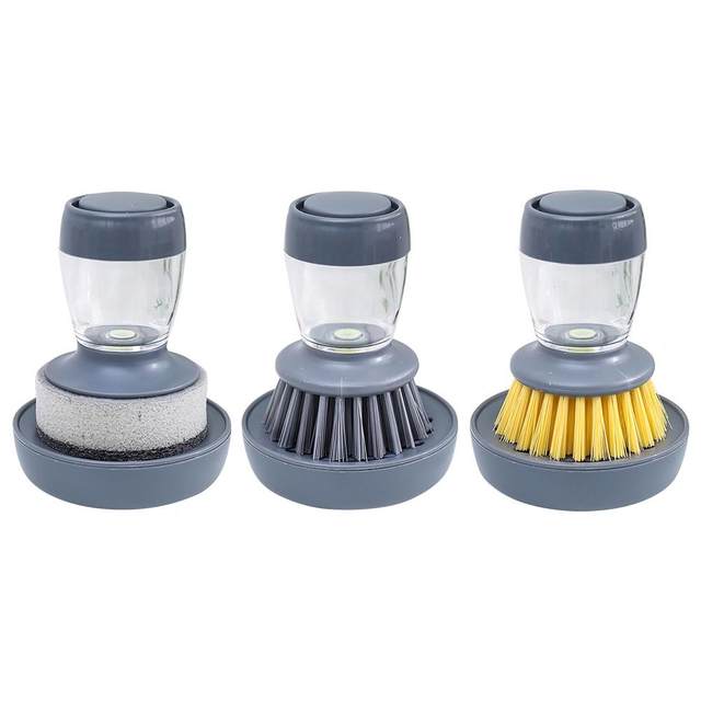 4 PC Scrub Brush Standing Suction Cup Sink Scrubber Dish Kitchen Gadgets  Washing, 1 - Fry's Food Stores