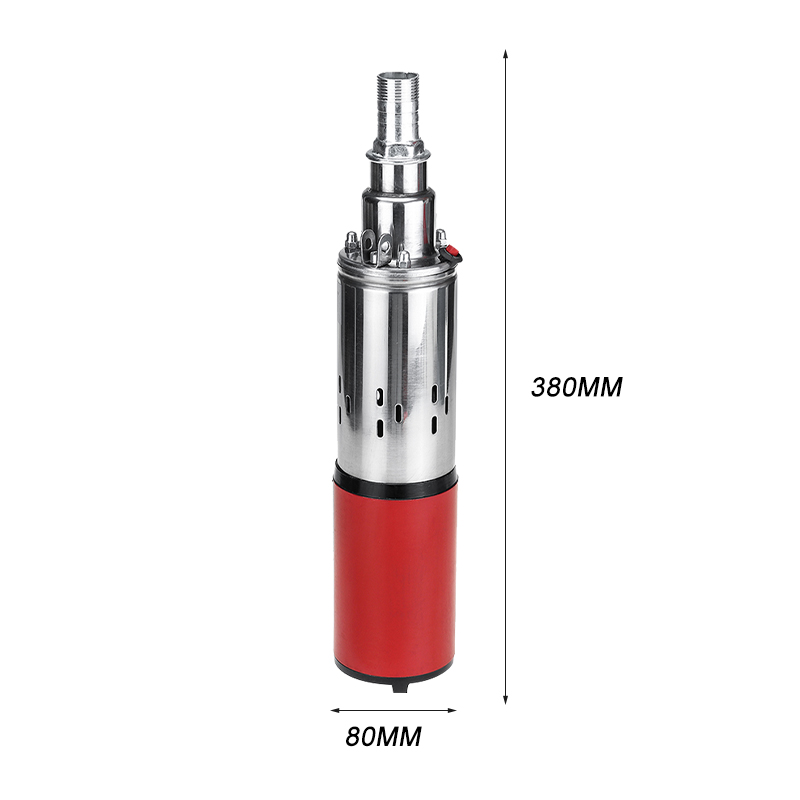 Nombre 6, 60 m 12 V/24 V langlebige Solar-Wasserpumpe, 280 W, Hochhub-Tiefbrunnenpumpe, DC-Schrauben-Tauchpumpe, landwirtschaftliche Bewässerung, Gar