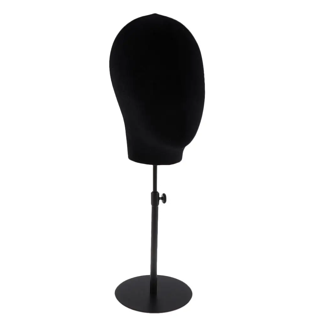 Hat Display  Holder Rack  Cosmetology Head,:approx.46-64cm/18-25inches