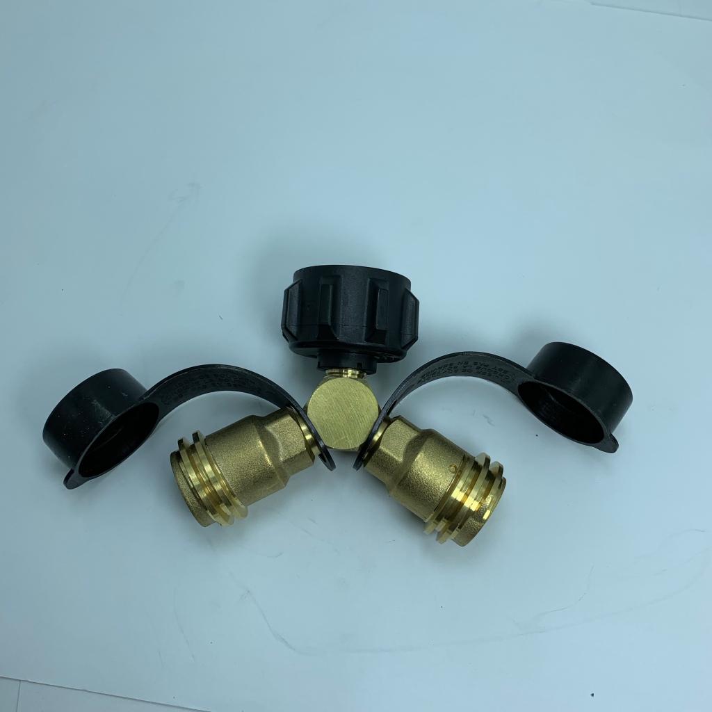 Description Picture 3 of itemSplitter,  Y Splitter Adater, QCC Brass Adapter Connector for  Appliance , Camping Stove, Heater, Gas Burner