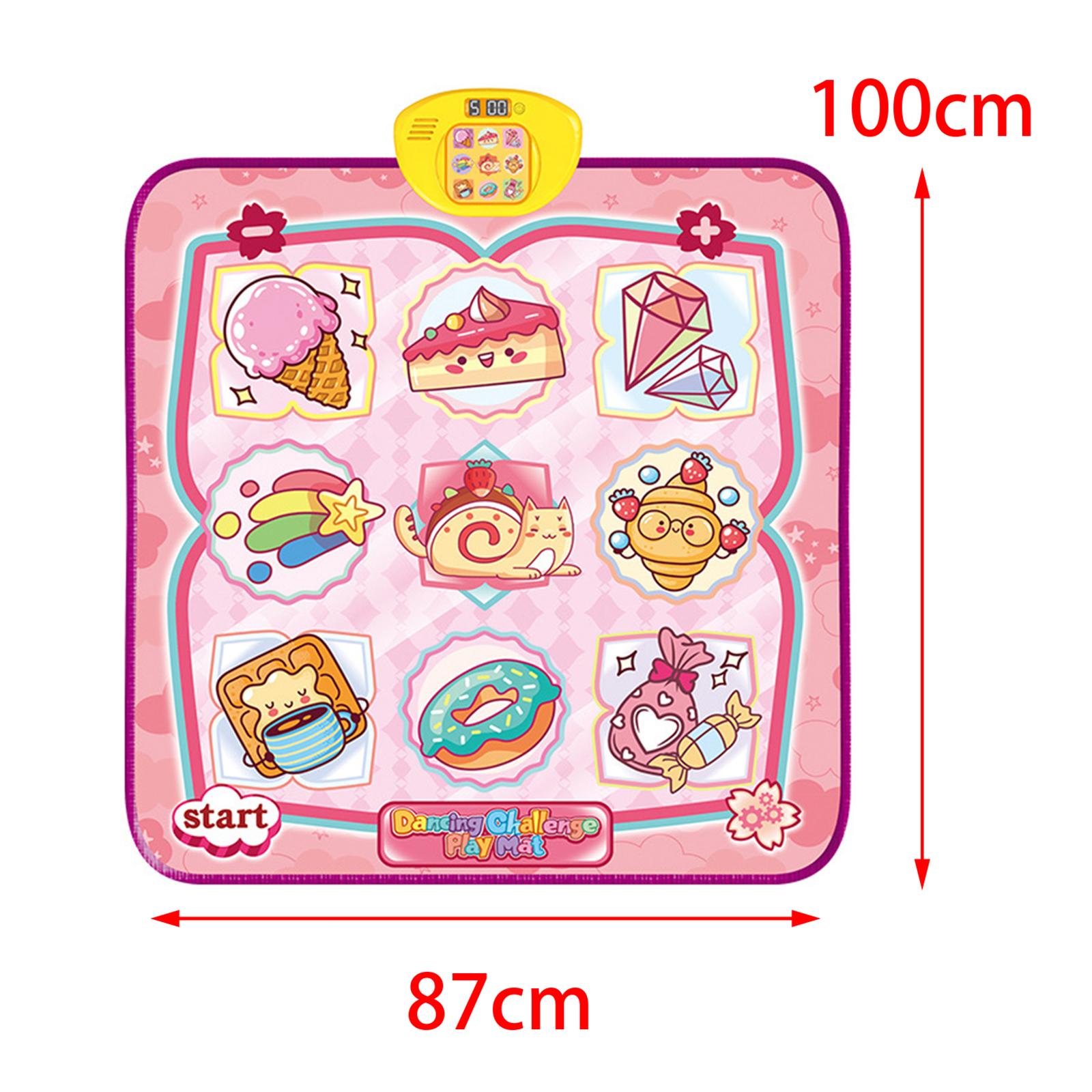 Electronic Dance Mats Educational Toy 5 Game Modes Dance Game Toy Non Slip Step Rhythm Play Mat for 3 ~ 12 Year Old Girls