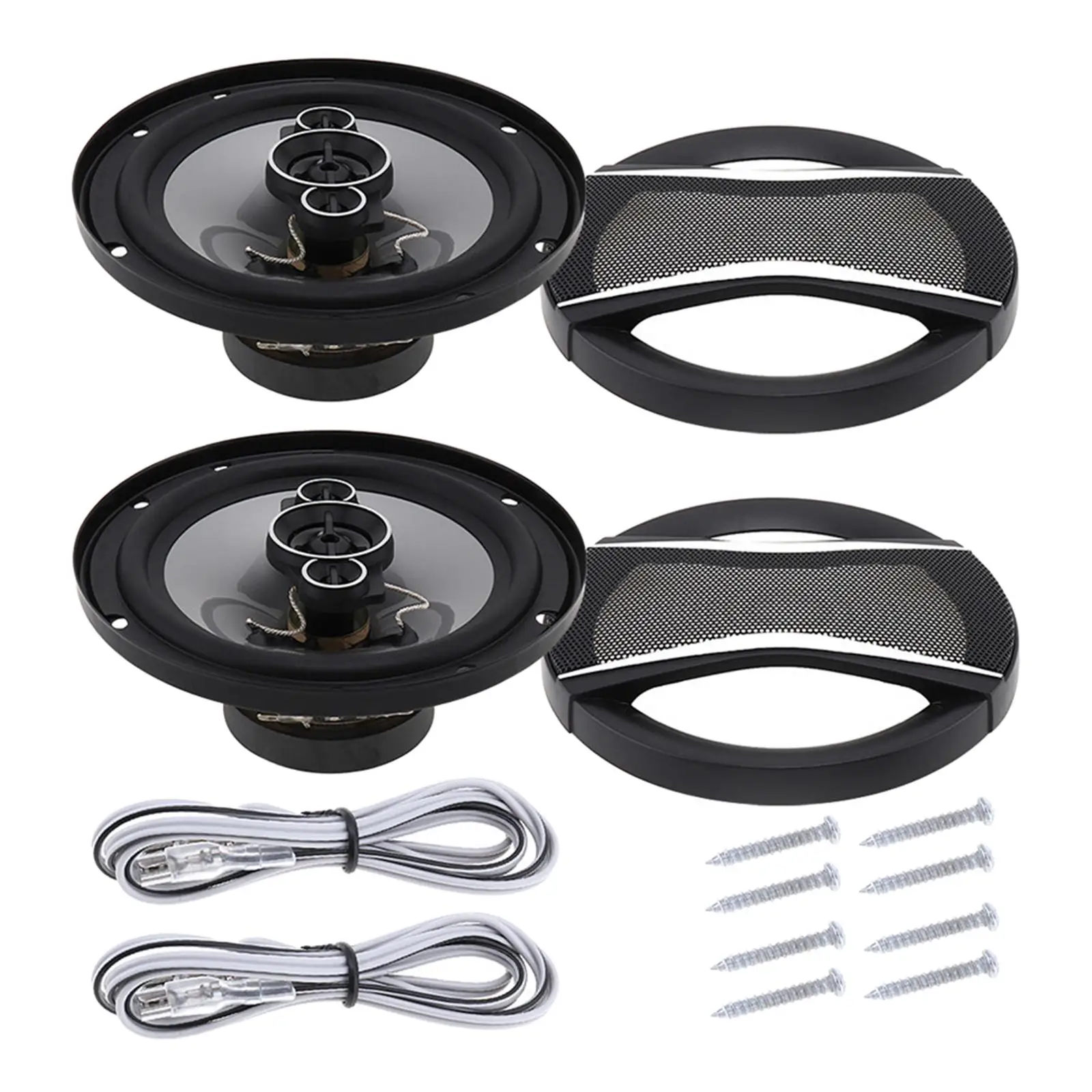 2Pcs Car Coaxial Speakers Door Full Range Frequency Car Speaker Compact