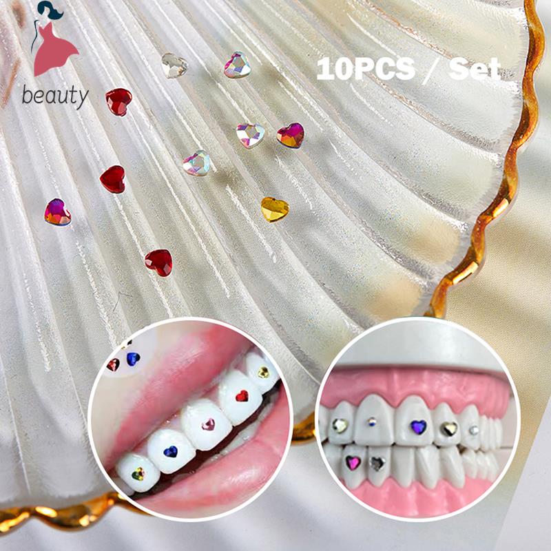 Best of 10Pcs 3mm Diamond Dental Tooth Gems Crystal Ornament Denture Acrylic Teeth Crystal Ornament Oral Hygiene Tooth Decoration Reviews & Tips