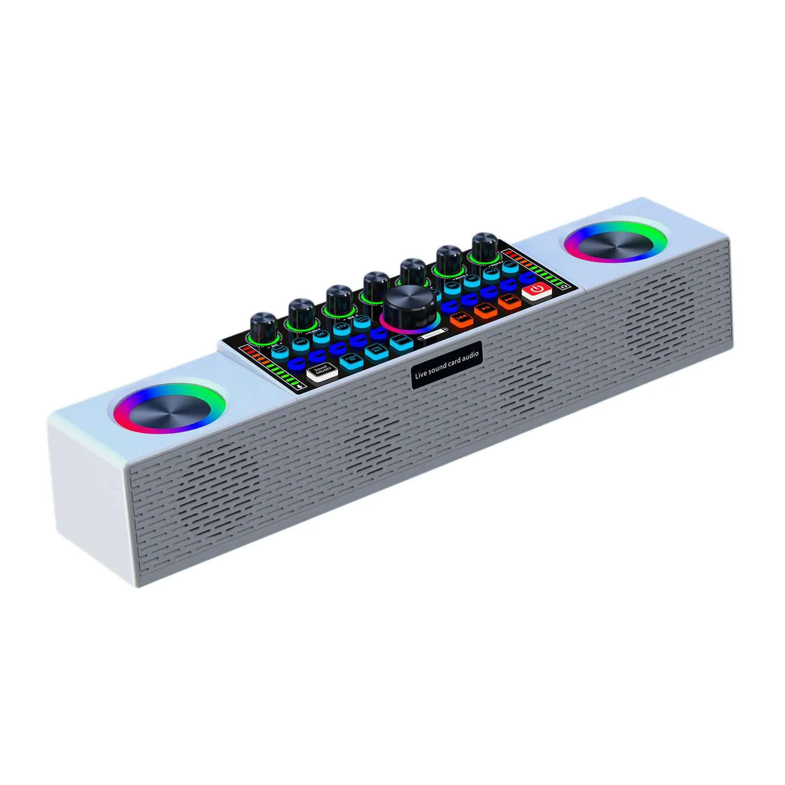 Live Sound Card Radio Professional with DJ Mixer Effects Universal External Audio Mixer for Gaming Singing KTV Music PC Phone