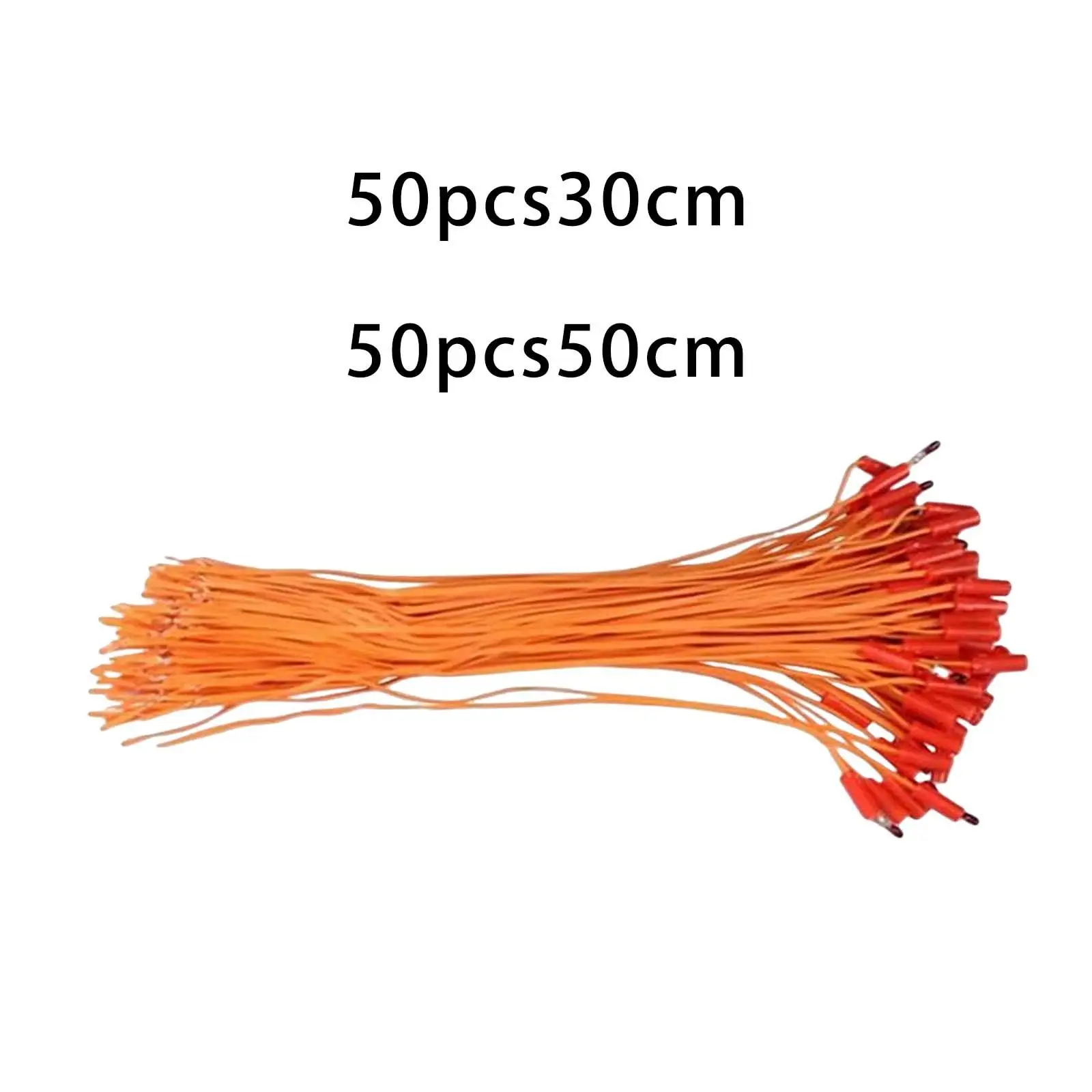 50 Pieces Copper Hookup Wire Fuse Ignition Firing System Electrical for Birthday Portable
