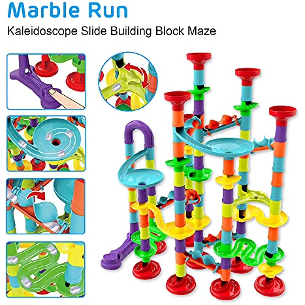 Детский конструктор Marble Run, лабиринт, гоночный конструктор для детей от  4 лет, игрушки для мальчиков и девочек, подарок на день рождения, ...