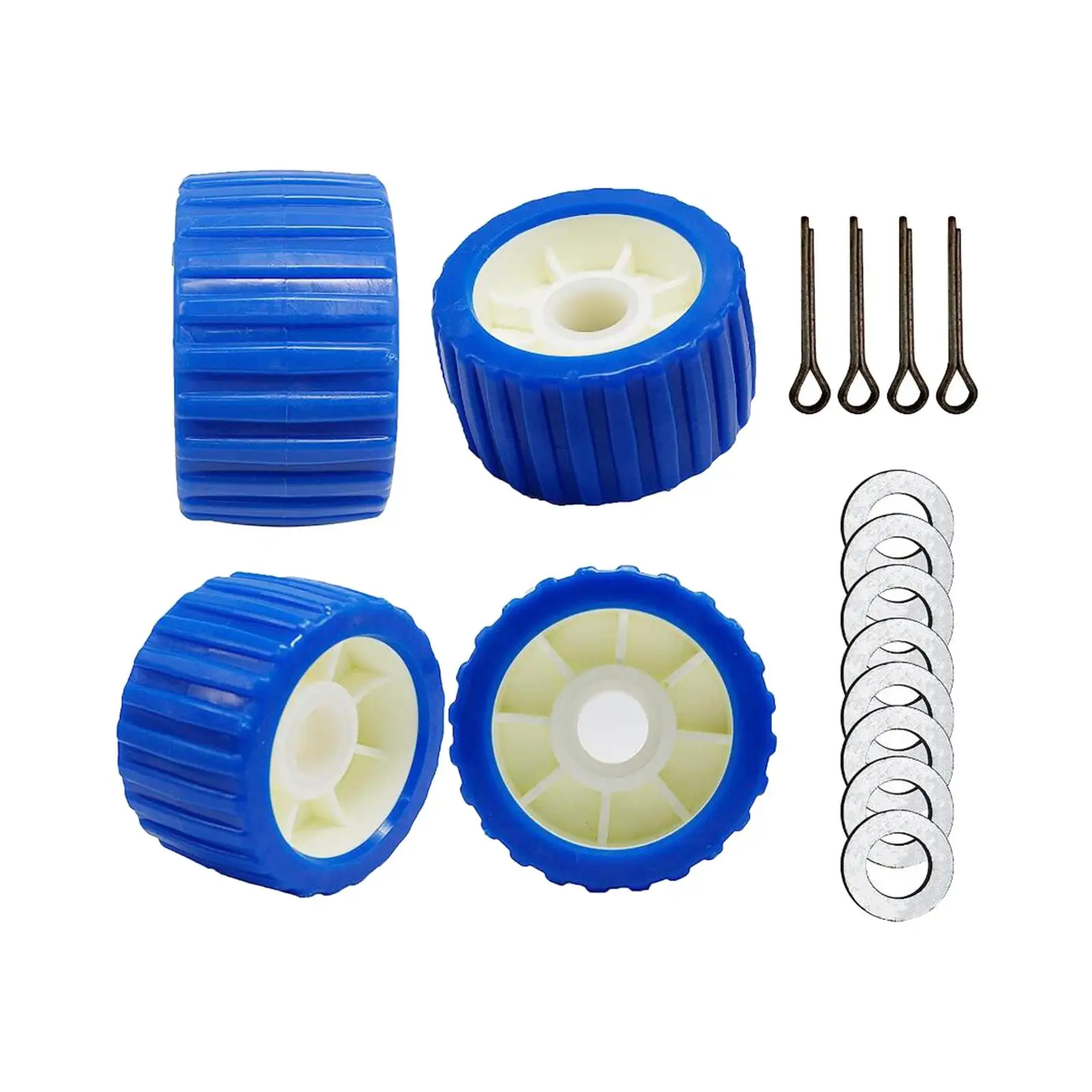 Trailer Roller Multipurpose Boat Trailer Wobble Rollers for Dinghy Replace Parts Convenient Installation Long Service Life